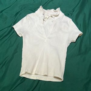 White Collar Top